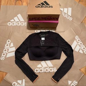 IVY PARK 👑🐝 Adidas 🖤 The Drip: Mesh Crop Top